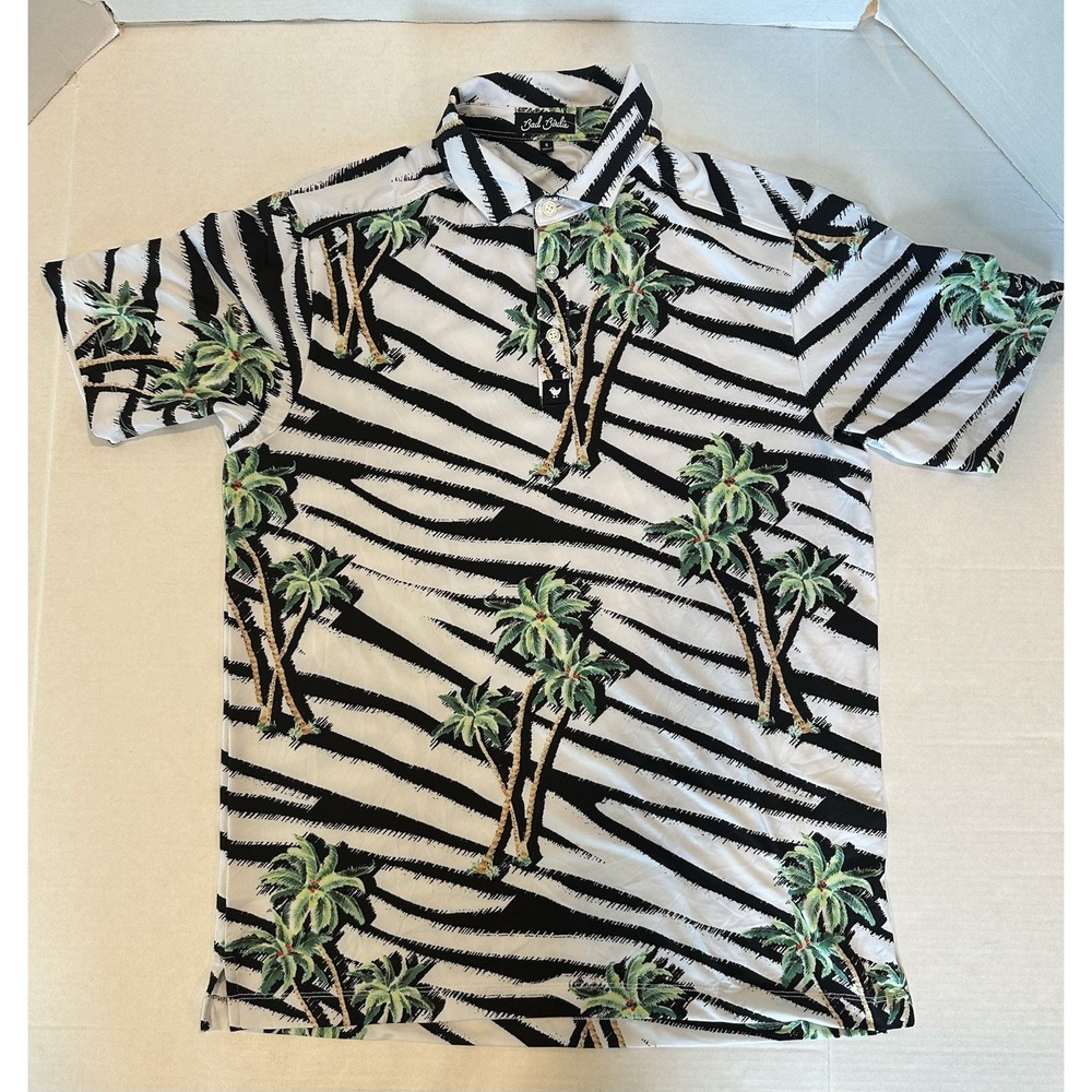 Bad Birdie Golf Polo Shirts Safari Safari Print Men's Size Small